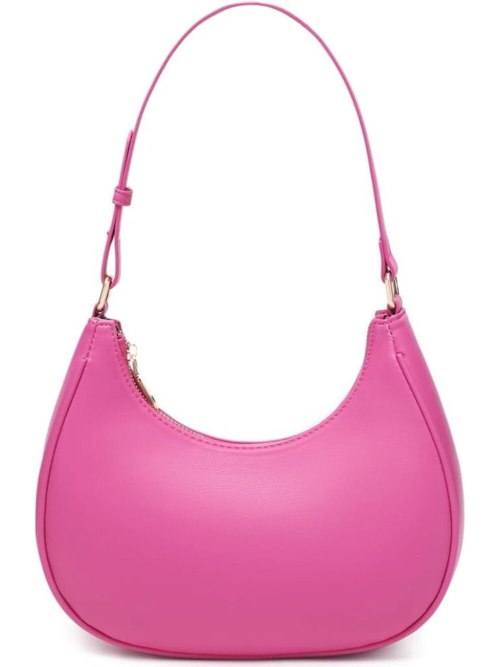 〽️Women Pink Cute Hobo Under the Arm Mini Clutch Crescent Shoulder Tote Handbag